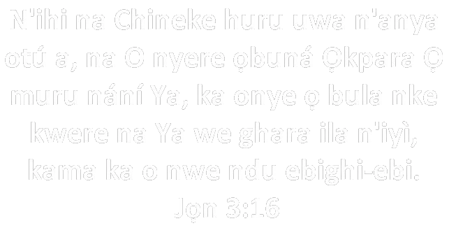 Amaokwu Baịbụl: Jọn 3:16